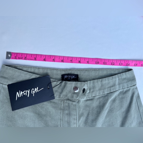 NastyGal Culotte FITS 6-8, Travel Far n Wide style, Khaki (Sage Green) 12EU - Picture 6 of 11